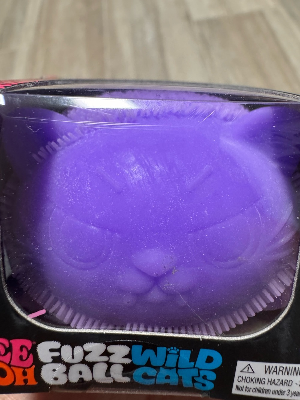 Purple Angry Eyes NeeDoh Fuzz Ball Wild Cats 💜